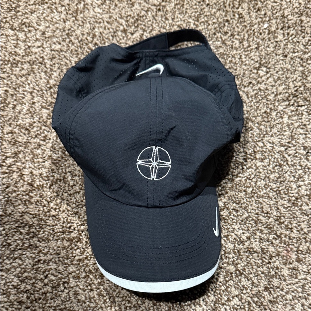 Nike Black and White Sports Cap